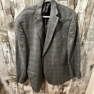 Ralph Lauren Charcoal Plaid Gray Men's Blazer